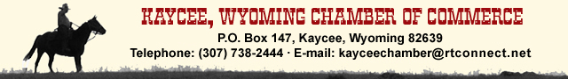 Click here to send e-mail to the Kaycee, Wyoming Chamber of Commerce